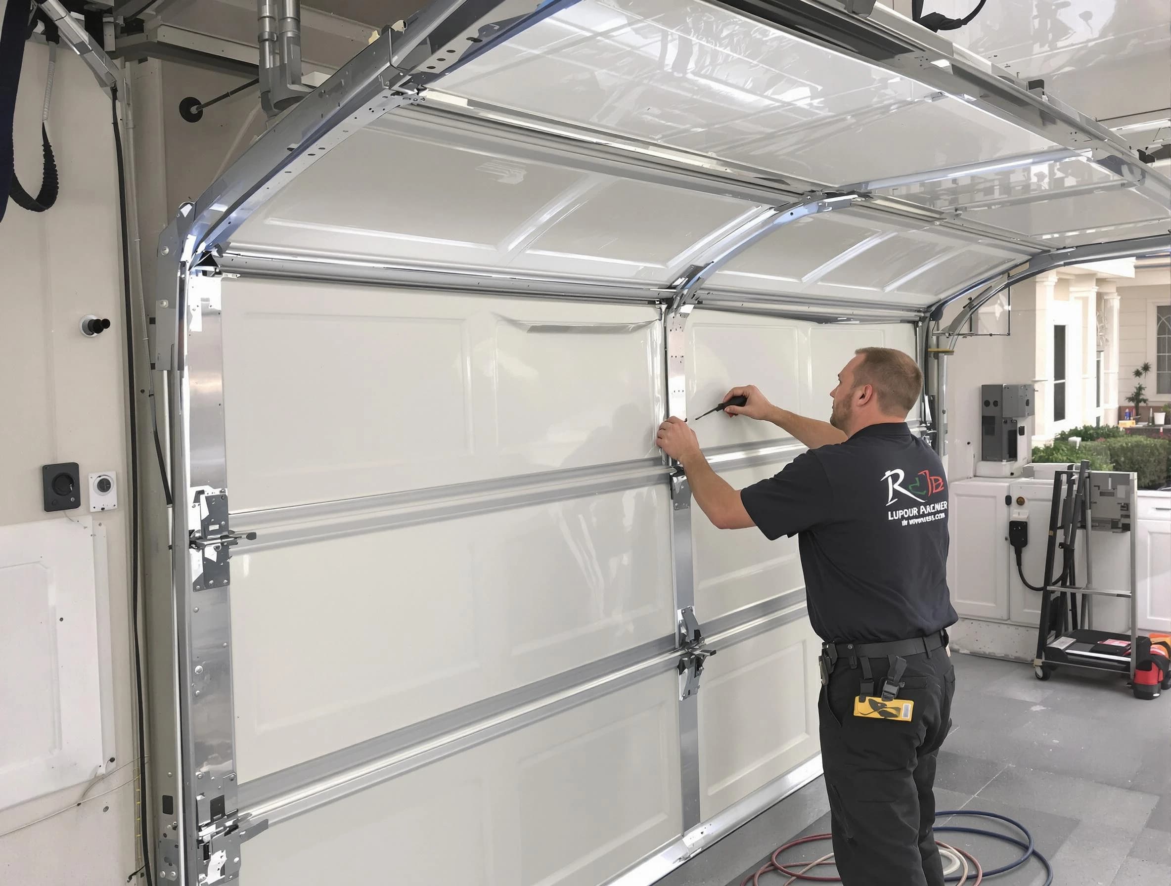 Quincy Garage Door Repair professional performing panel repair in Quincy
