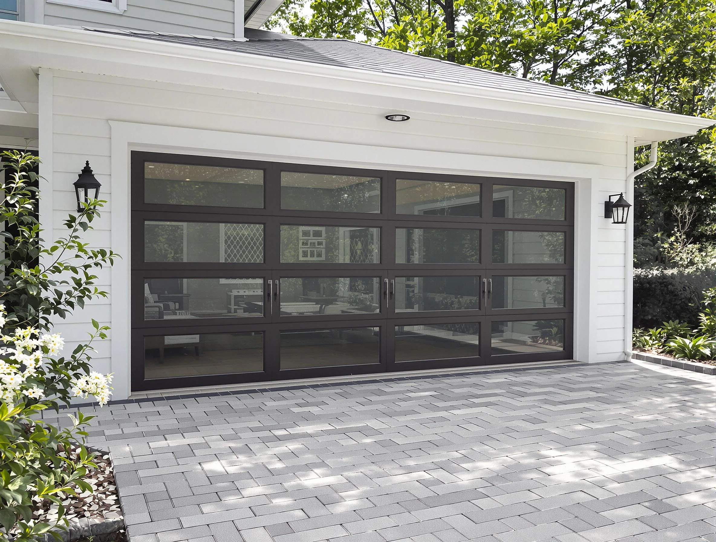 Quincy Garage Door Repair design specialist presenting custom garage door options to Quincy homeowner