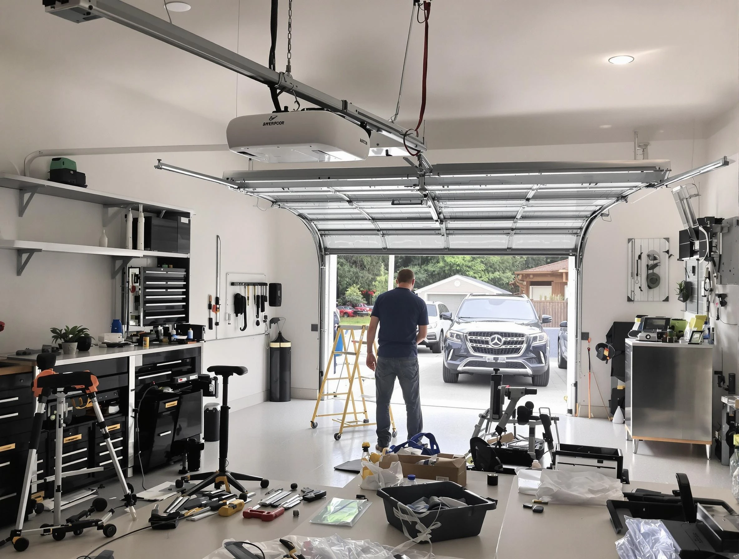 Garage door opener installation by Quincy Garage Door Repair in Quincy